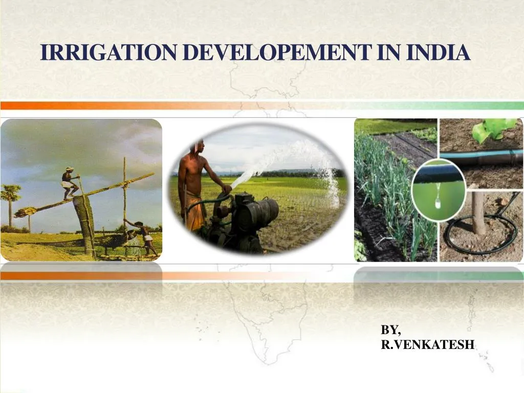 irrigation developement in india