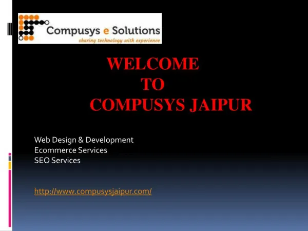 Web Development, Website Design, ecommerce company in Jaipur