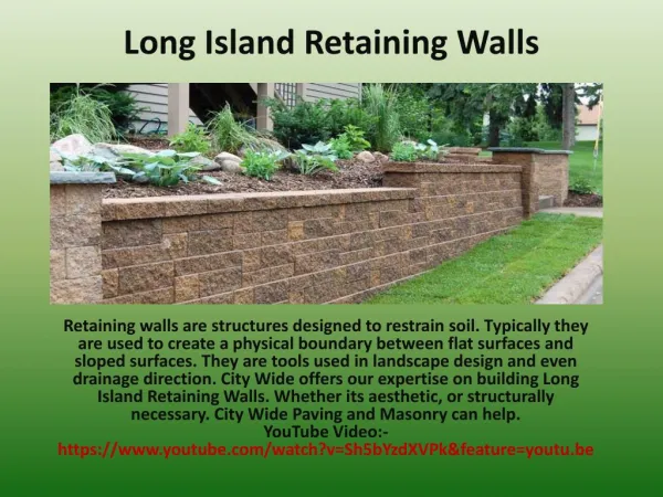 Long Island Retaining Walls.