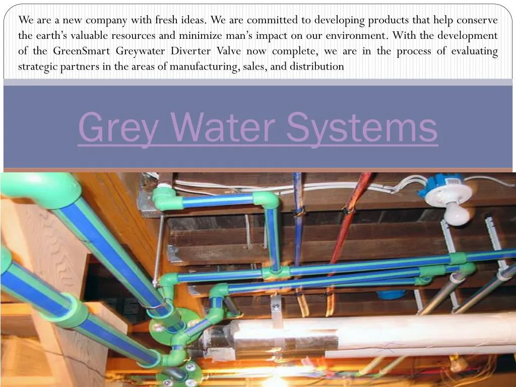 grey water systems