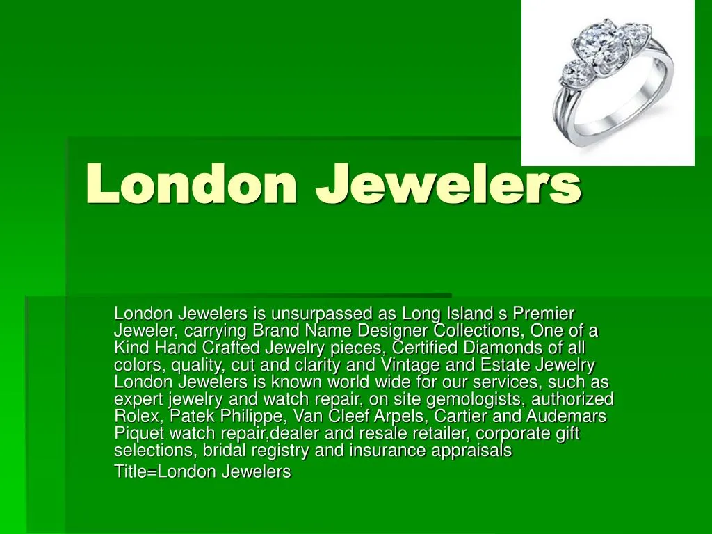 london jewelers