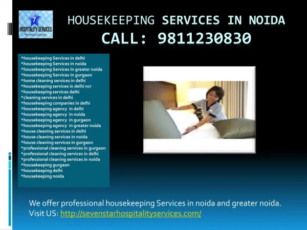 housekeeping Services in Noida, Greater Noida, Delhi, Gurgaon