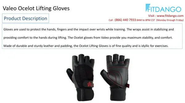 Valeo Ocelot Lifting Gloves