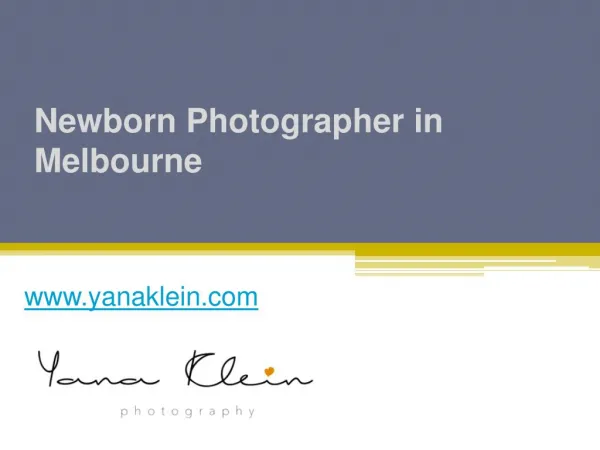 Newborn Photographer in Melbourne - www.yanaklein.com