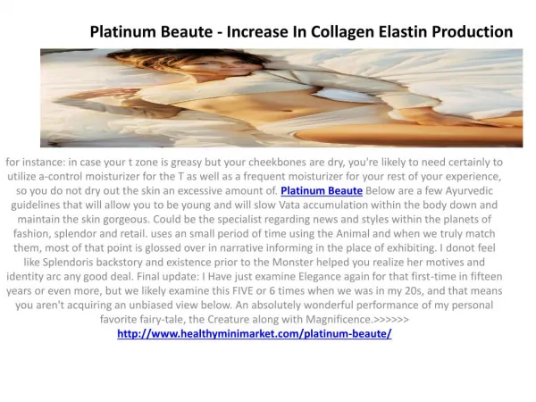 Platinum Beaute - Enhance Skin By Reducing Wrinkles