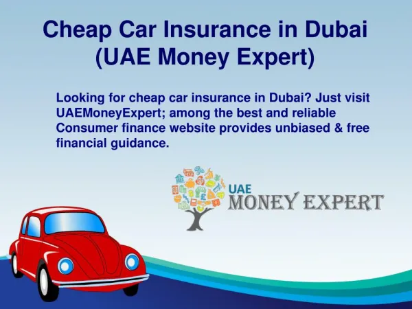 Cheap Car Insurance in Dubai - UAEMoneyExpert