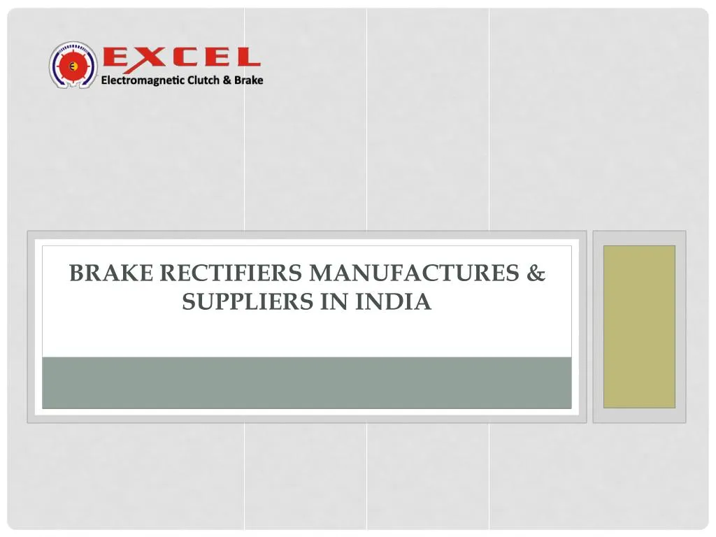 brake rectifiers manufactures suppliers in india