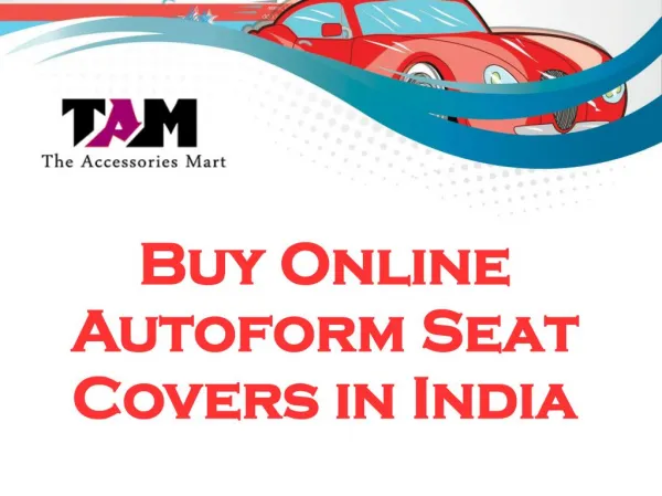 Buy Online Autoform Seat Covers in India