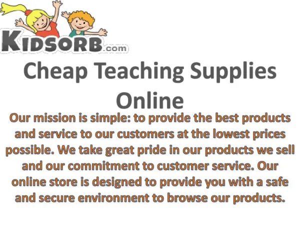 Cheap Teaching Supplies Online