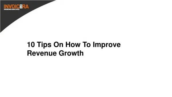 10 Tips on How to Improve Revenue Growth