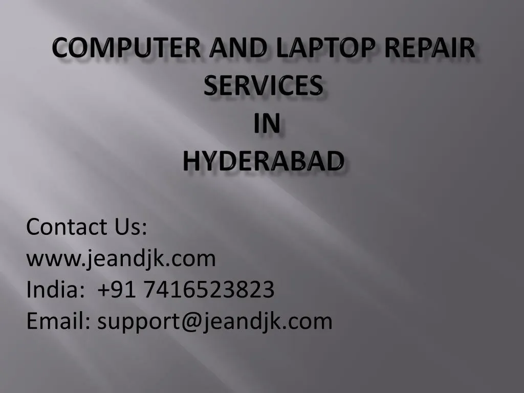 computer and laptop repair services in hyderabad