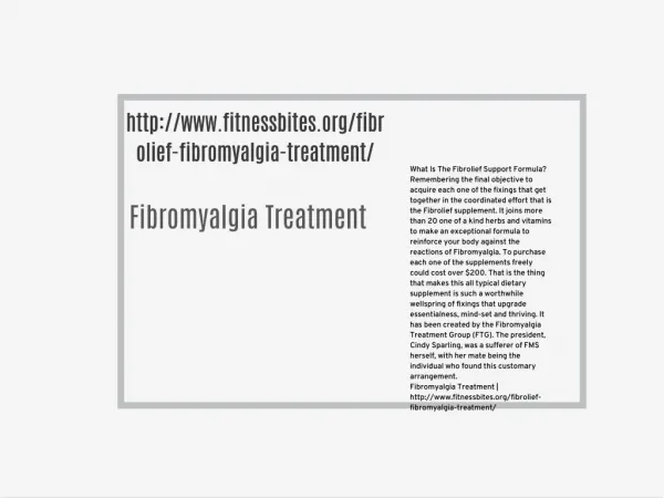http://www.fitnessbites.org/fibrolief-fibromyalgia-treatment/
