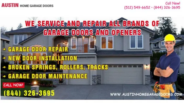 Broken Garage Door Spring Repair Services - Austin, TX
