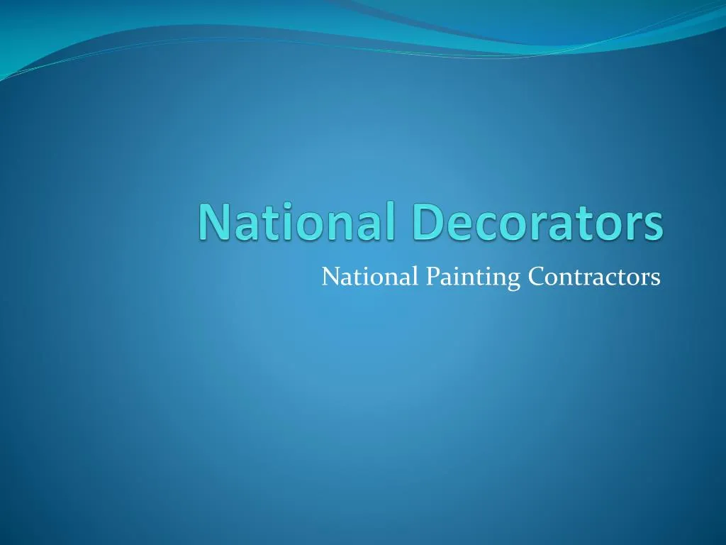 national decorators