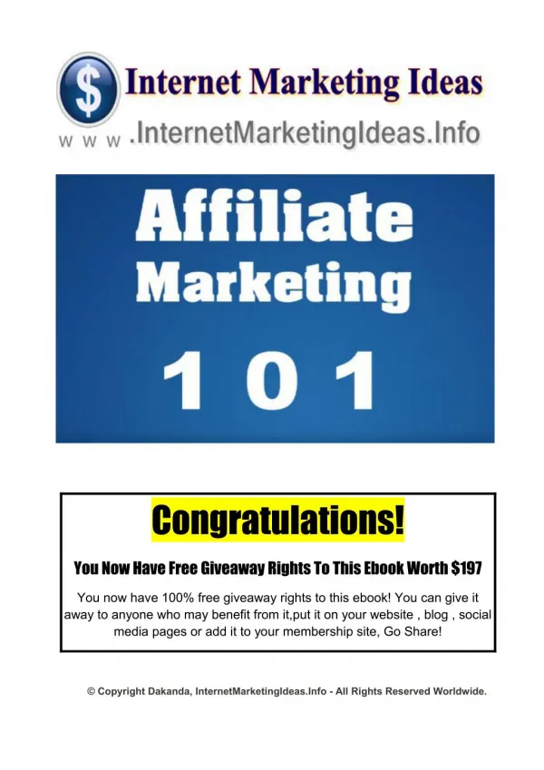 How To Make Easy Money - Affiliate Marketing Series