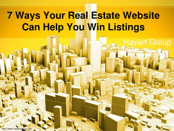 7 Ways Your Real Estate Website Can Help You Win Listings