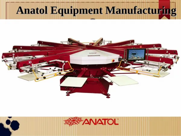 Screen Printing Machines Equipment - anatol.com