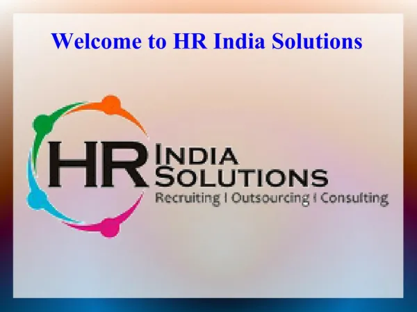 HR outsourcing Company