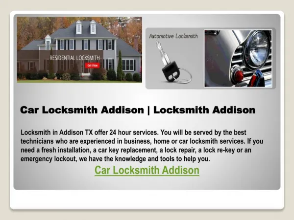 Car Locksmith Addison| Locksmith Addison