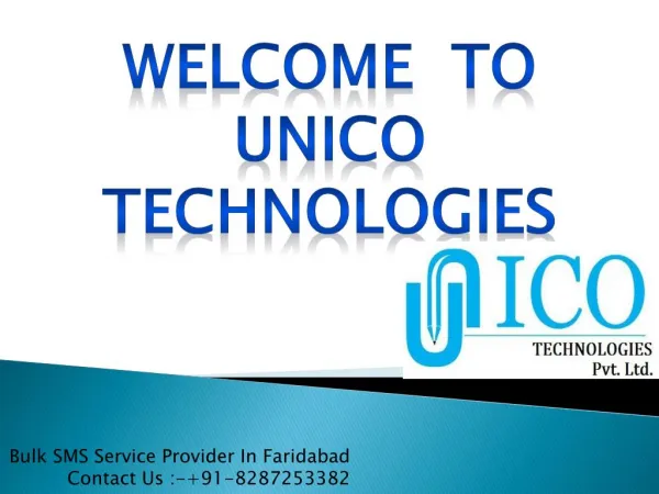 Bulk SMS Service Provider In Faridabad- Unico