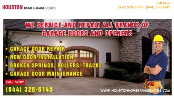Broken Garage Door Spring Repair - Houston, TX