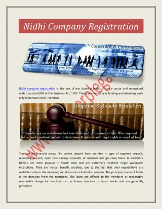 Nidhi Company Registration - slide 1
