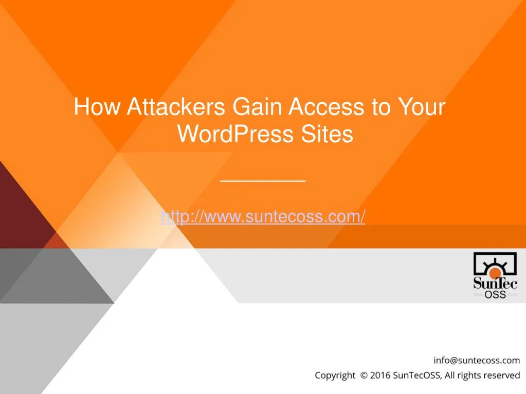 how attackers gain access to your wordpress sites
