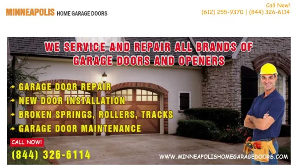 Broken Garage Door Spring Repair & Replacement - Minneapolis, MN