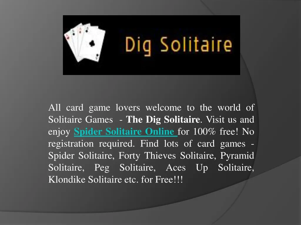 Free Online Card Games With No Download And No Registration