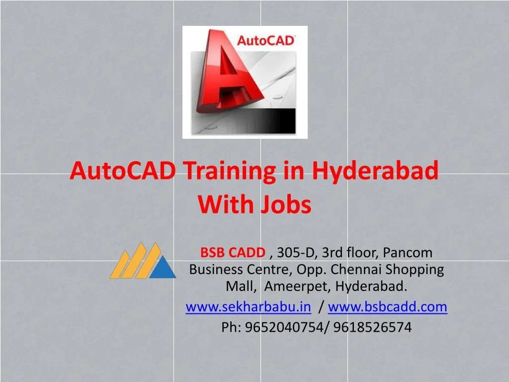 autocad training in hyderabad with jobs