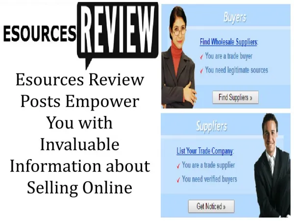 Esources Review Posts Empower You with Invaluable Information about Selling Online