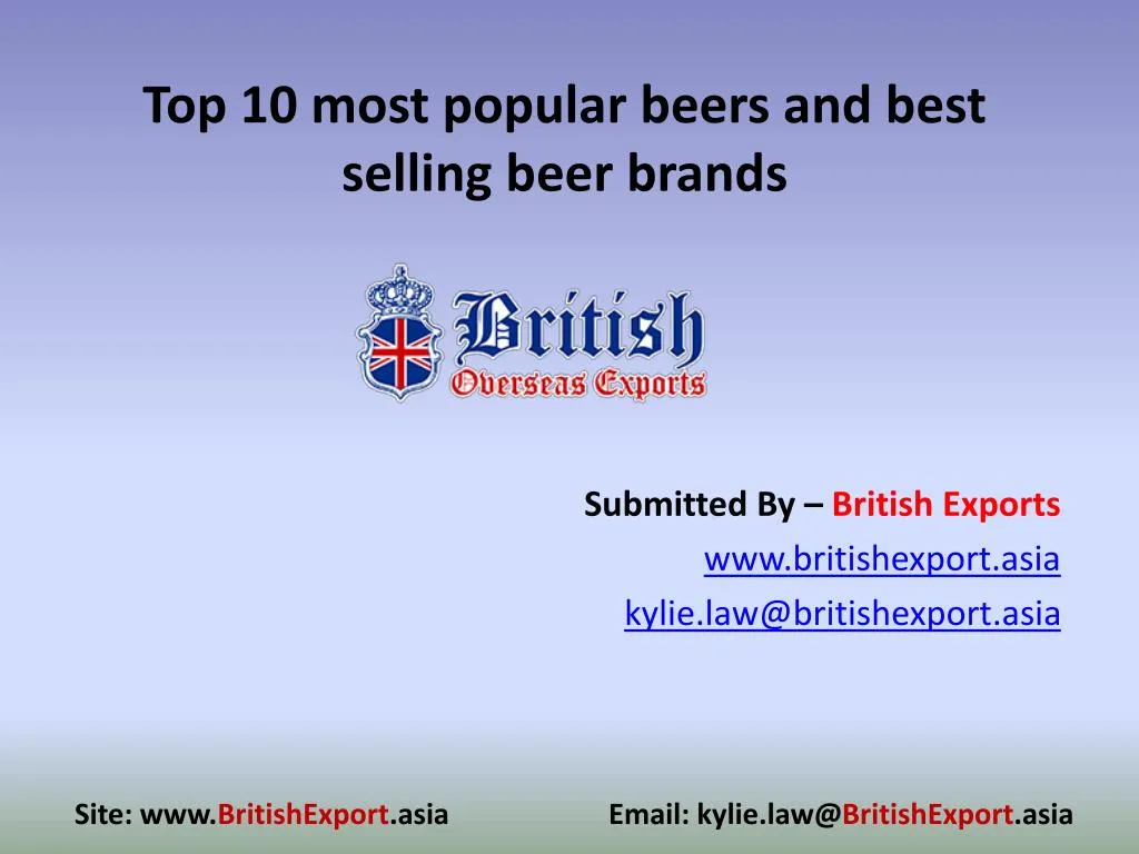 top 10 most popular beers and best selling beer brands