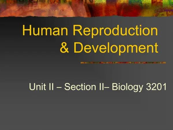 Human Reproduction Development
