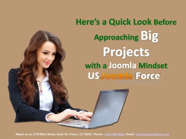 Here’s a Quick Look Before Approaching Big Projects with a Joomla Mindset