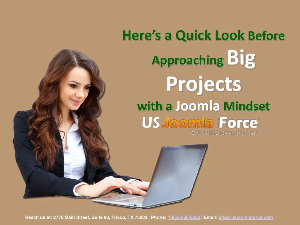 here s a quick look before approaching big projects with a joomla mindset