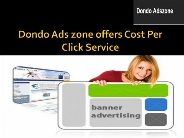 Dondo Ads zone offers Cost Per Click Service