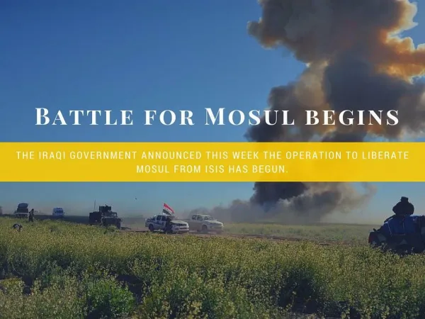 Battle for Mosul begins