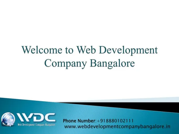 web development company bangalore