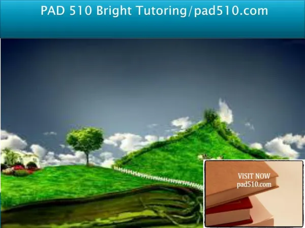 PAD 510 Bright Tutoring/pad510.com