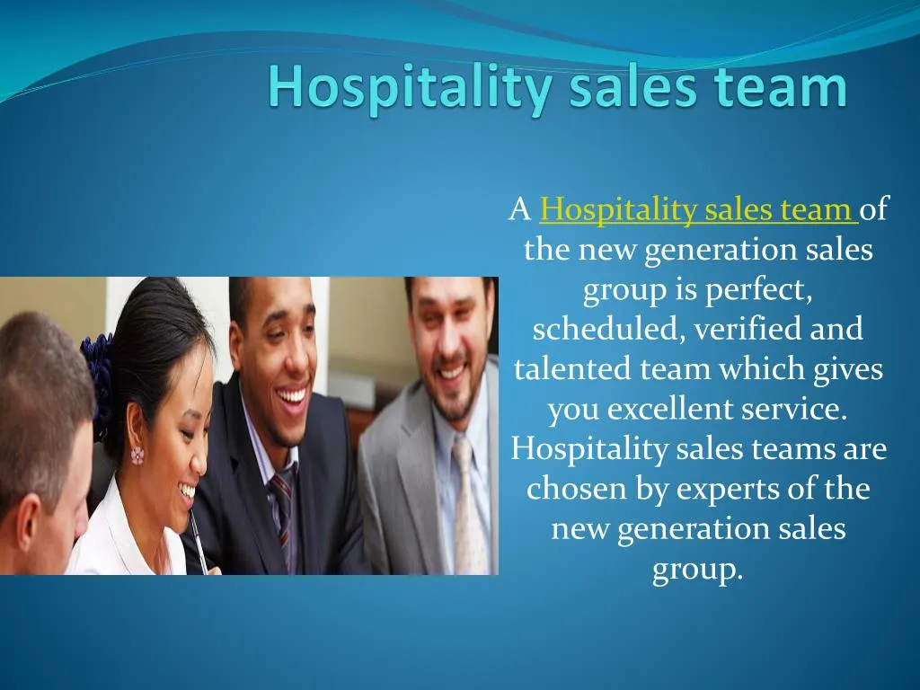 hospitality sales team