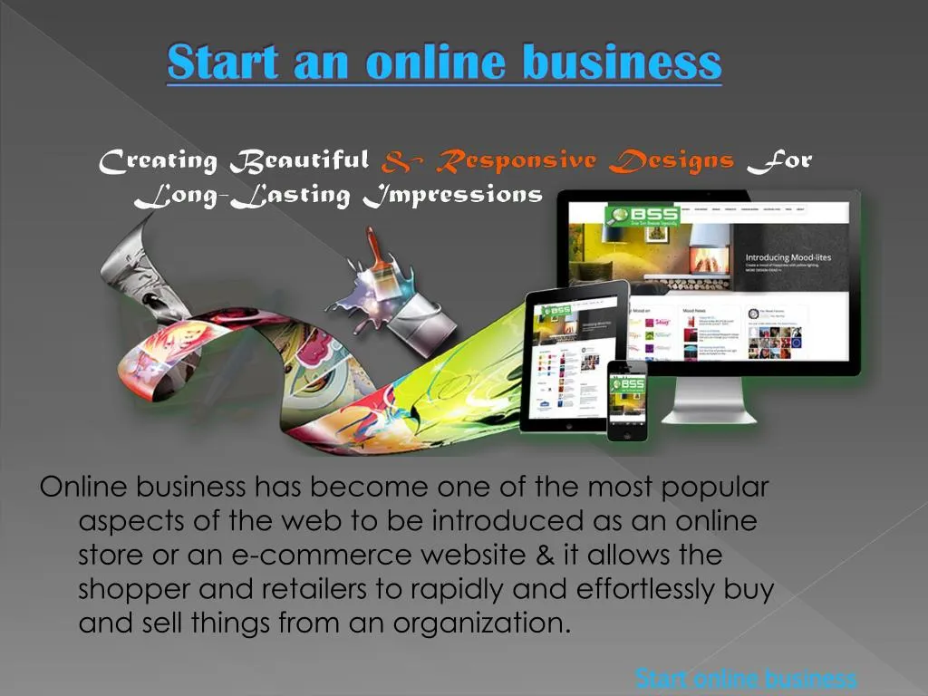 start an online business