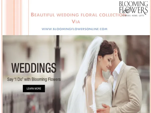 Beautiful wedding floral collection