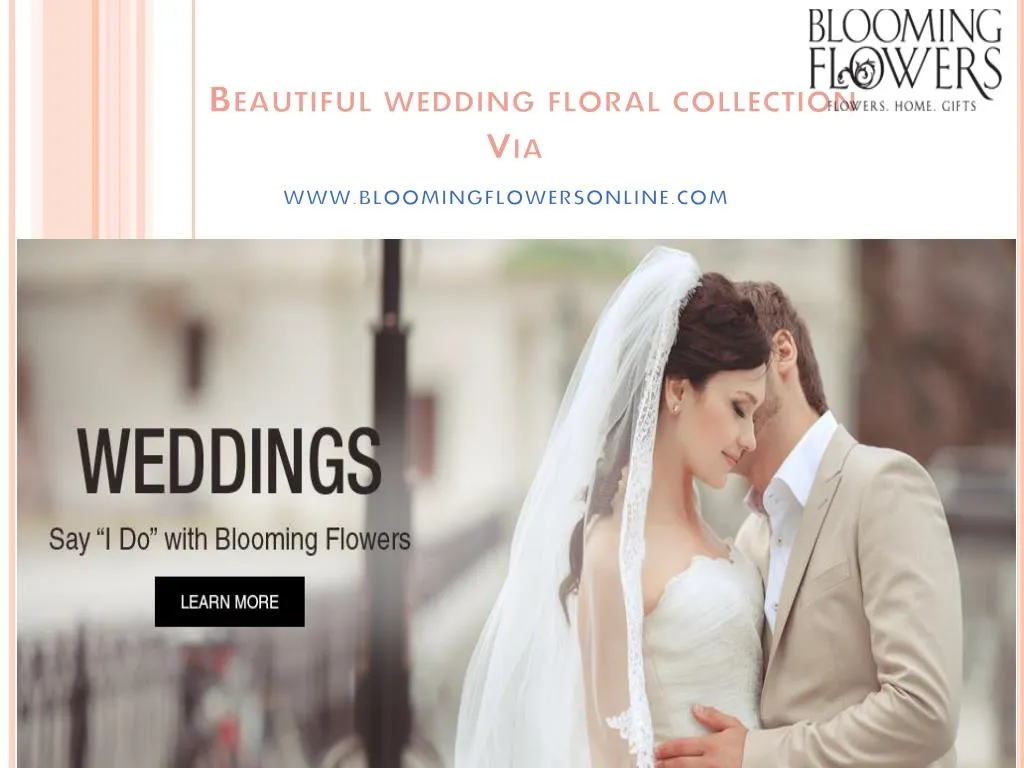 beautiful wedding floral collection via www bloomingflowersonline com