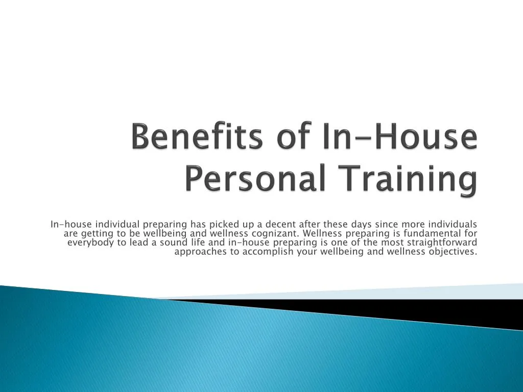 benefits of in house personal training