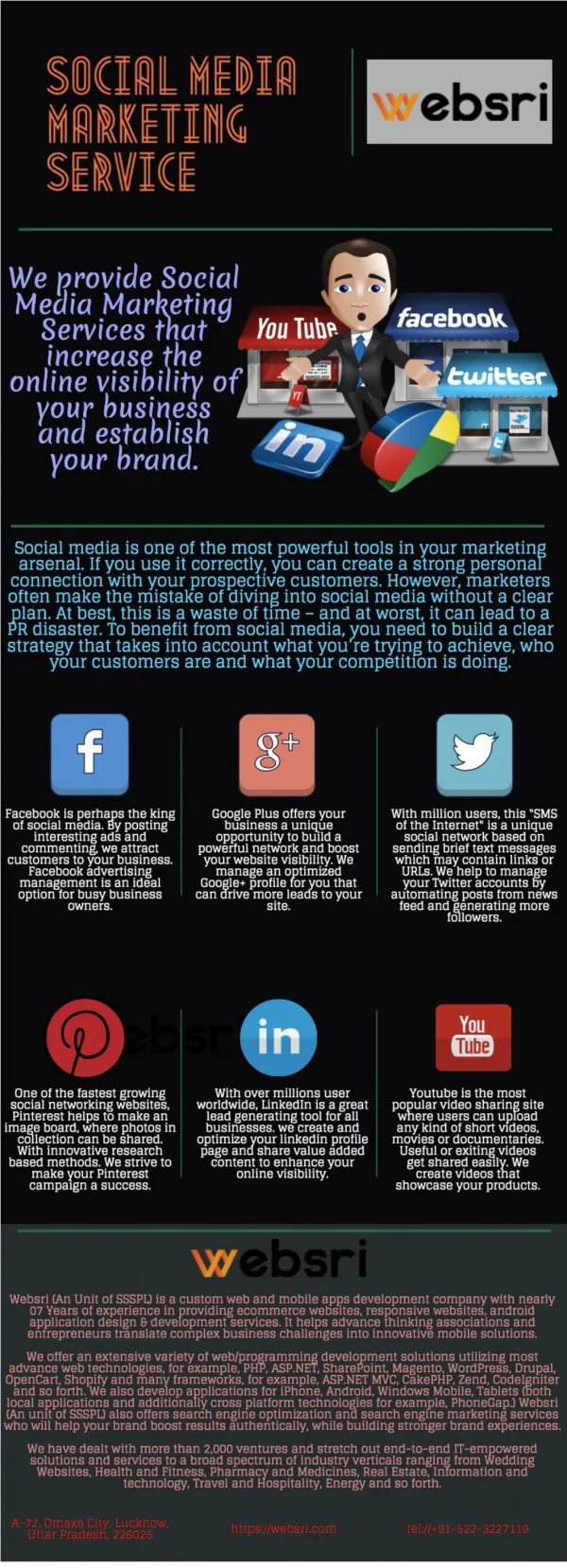 SOCIAL MEDIA SERVICE | WEBSRI - Web design company