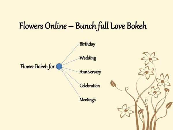 Online Flower Shop India| Flower Bunches for Online Giftings