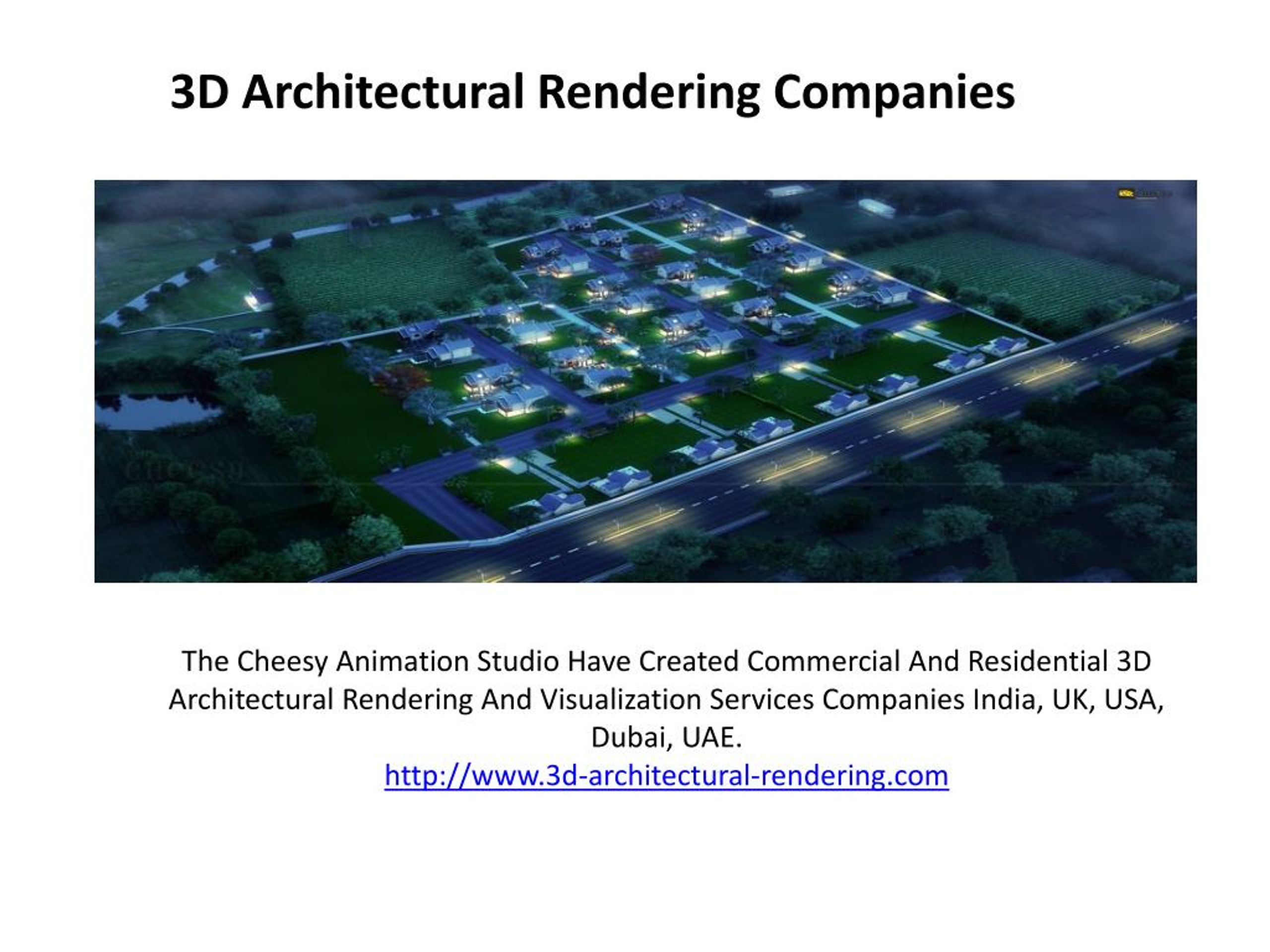 PPT - 3D Architectural Visualization Studio PowerPoint Presentation ...