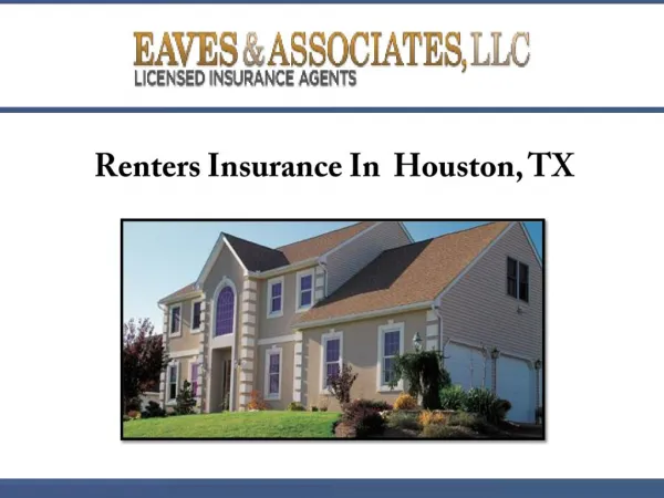 Renters Insurance In Houston, TX