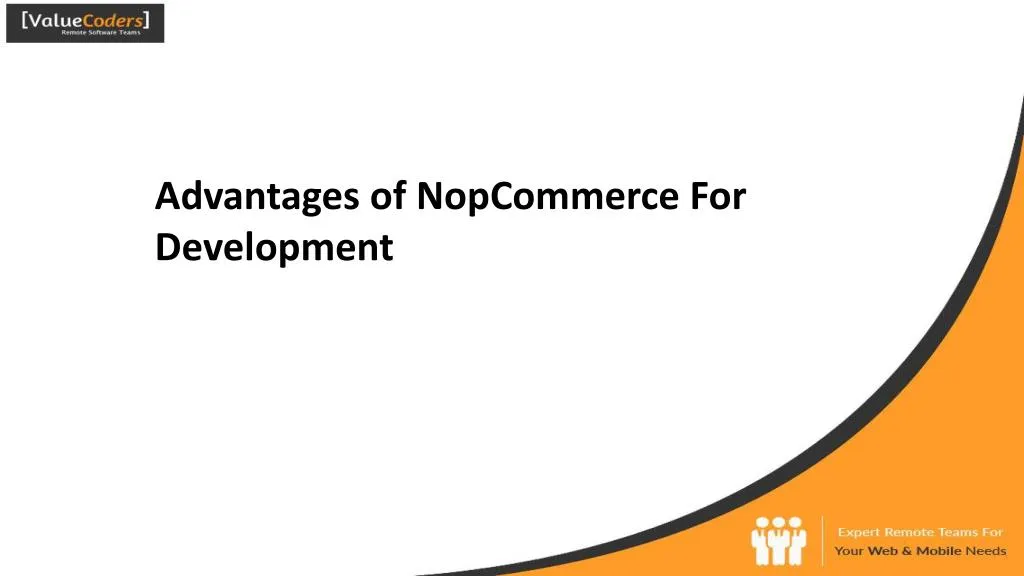 advantages of nopcommerce for development
