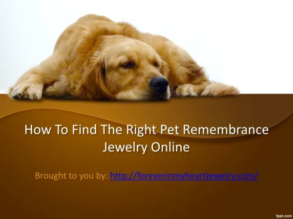 How to Find the Right Pet Remembrance Jewelry Online